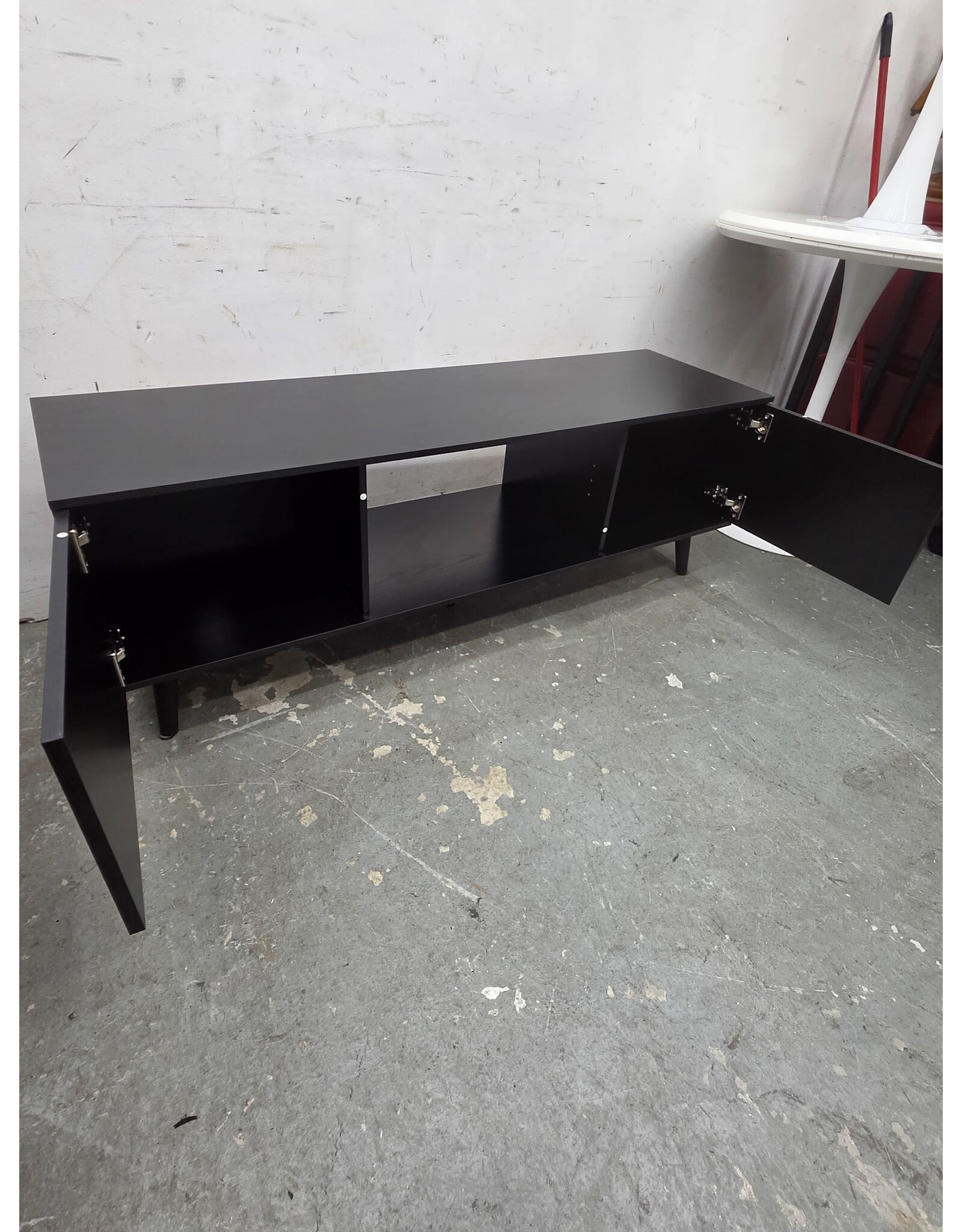 TV Bench with 2 Storage Cabinets