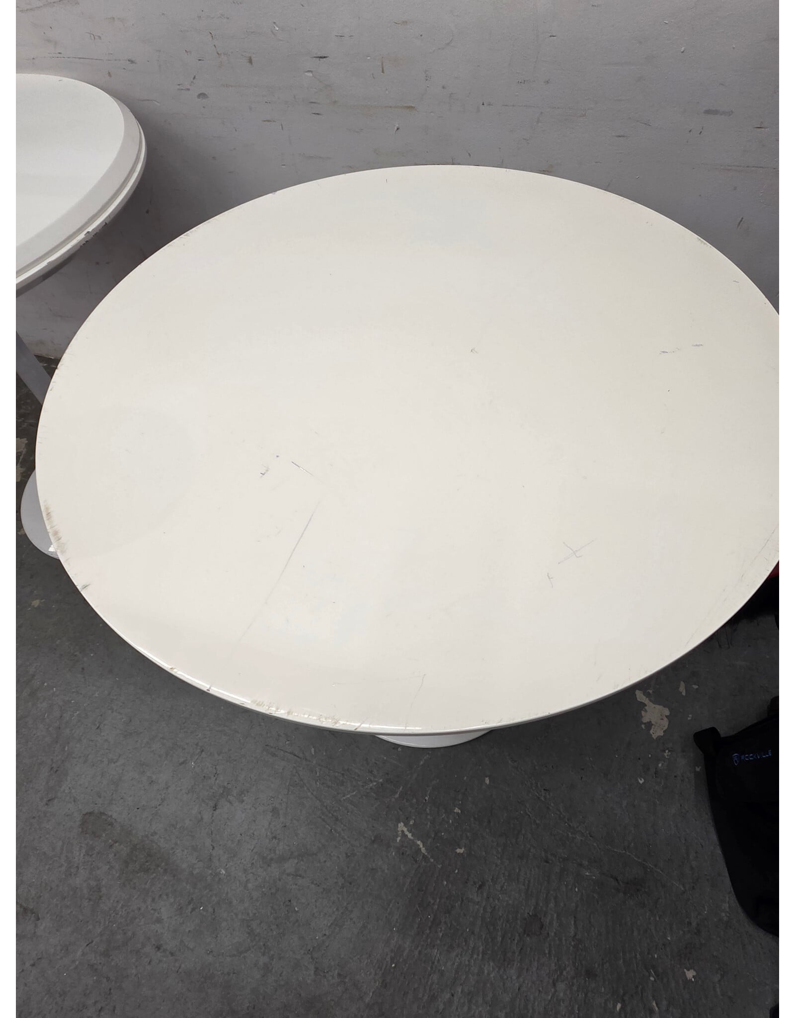 White Round Dining Table