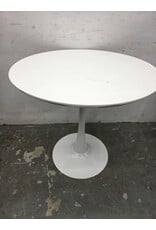 White Round Dining Table