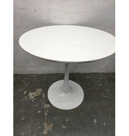 White Round Dining Table