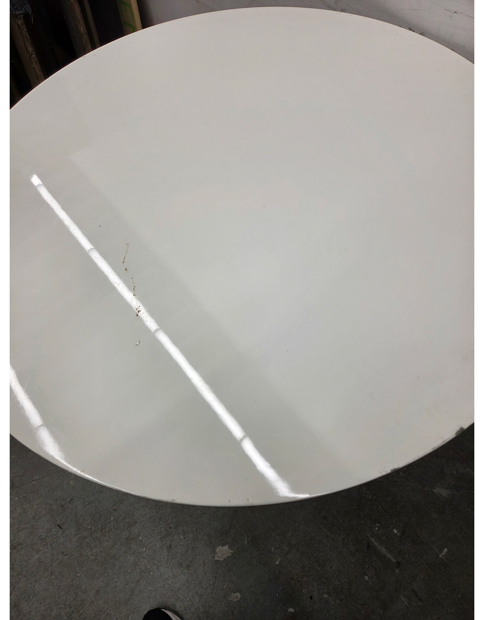 White Round Dining Table