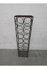 Mid Century Vintage Wrought Iron Wine Rack