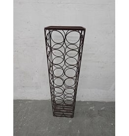 Mid Century Vintage Wrought Iron Wine Rack