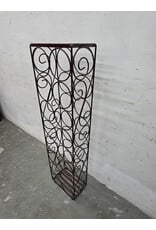 Mid Century Vintage Wrought Iron Wine Rack