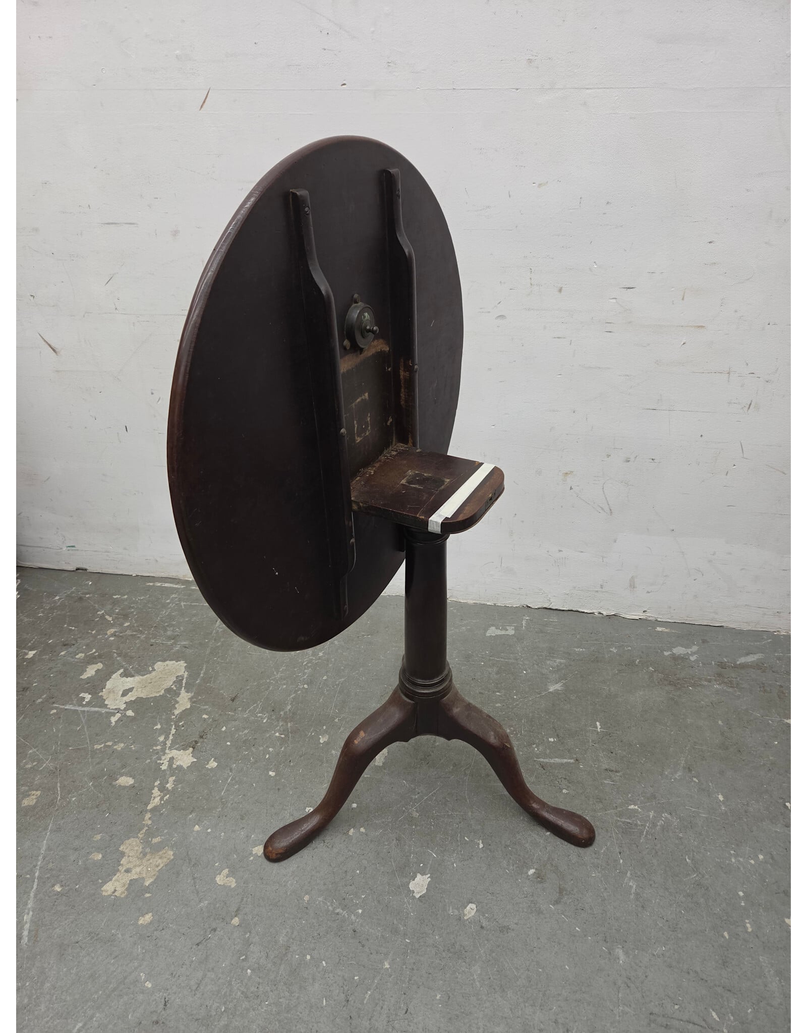 19th-Century Georgian-Style Mahogany Tripod Table