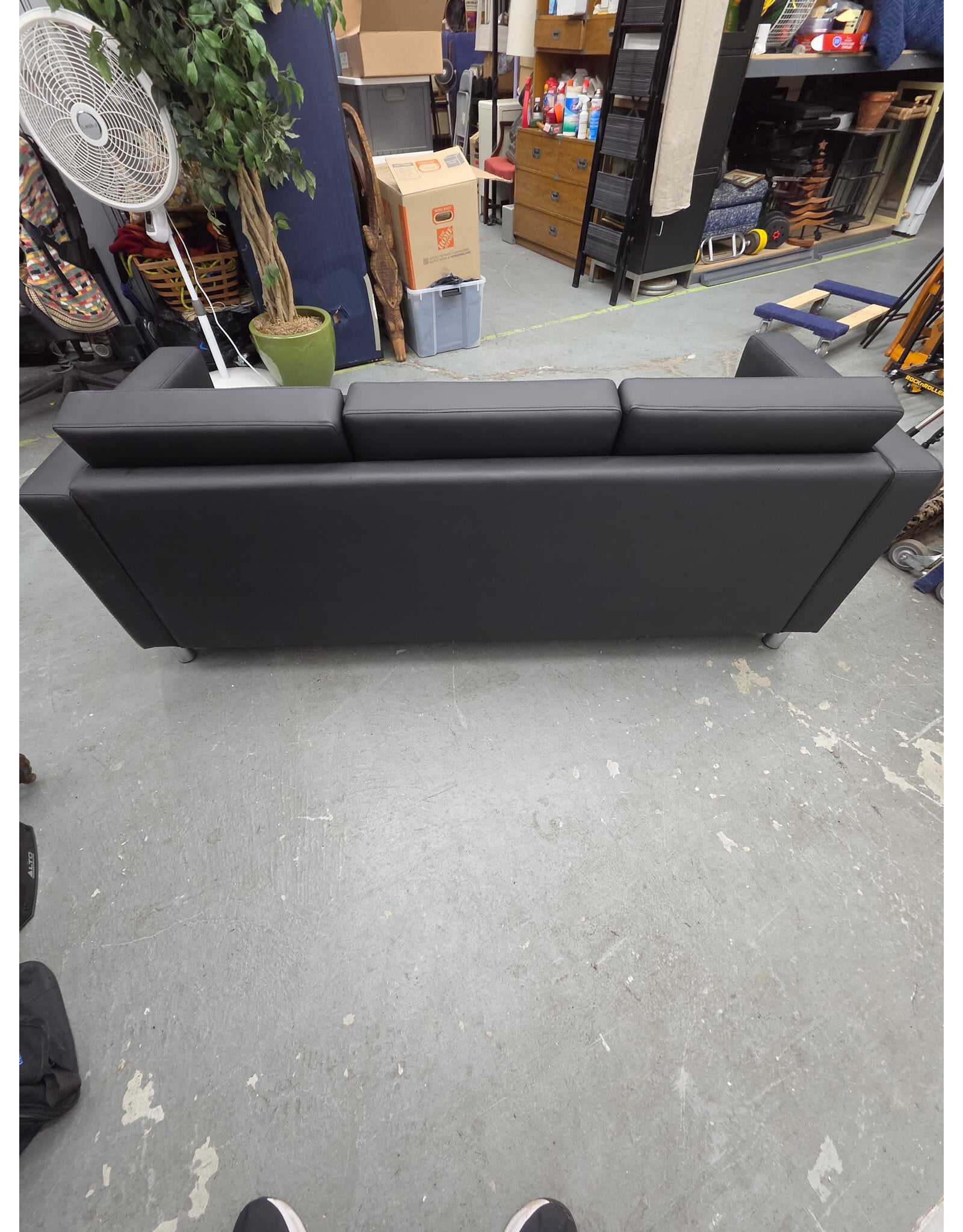 Desantiago Faux Leather Reception Sofa