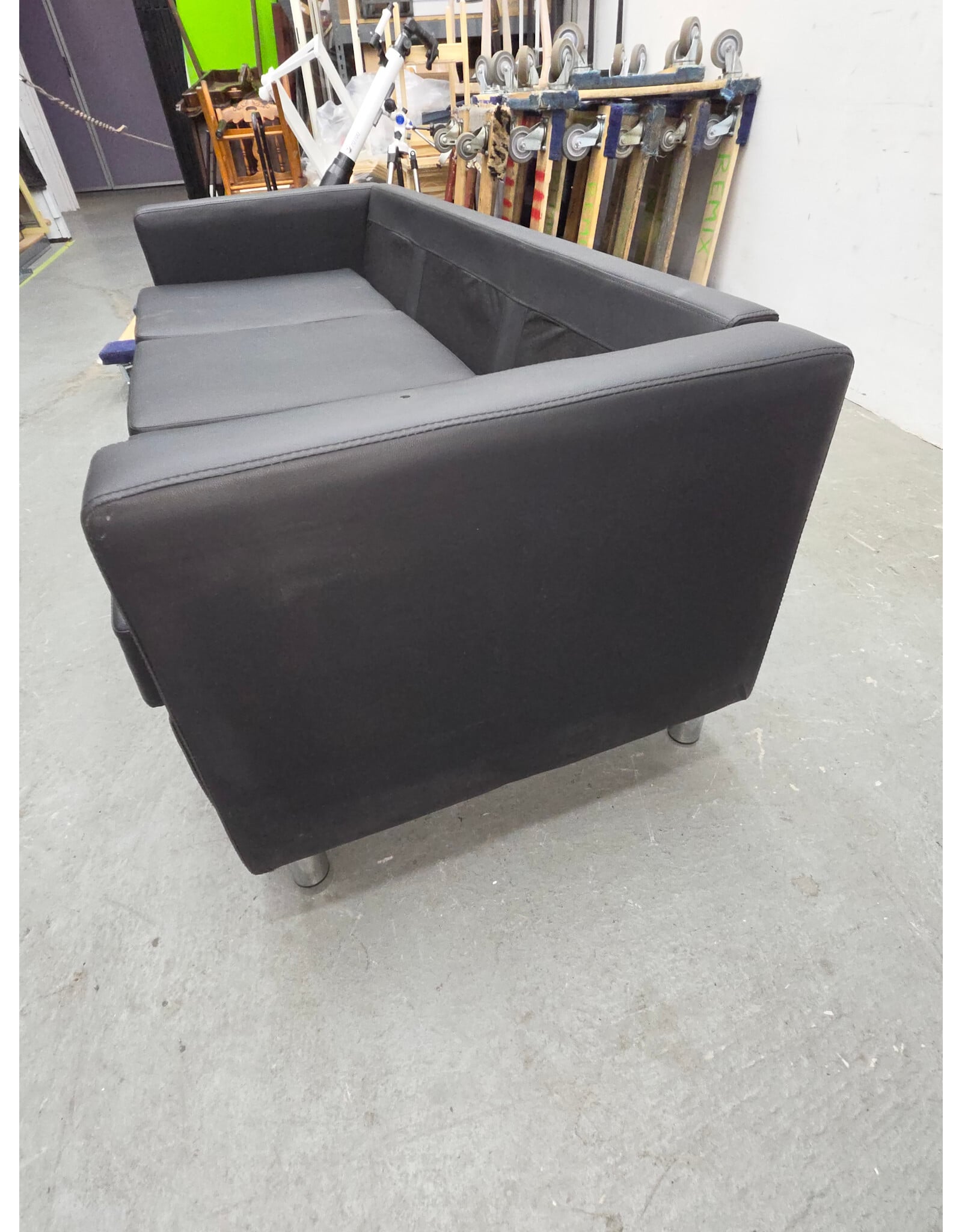 Desantiago Faux Leather Reception Sofa