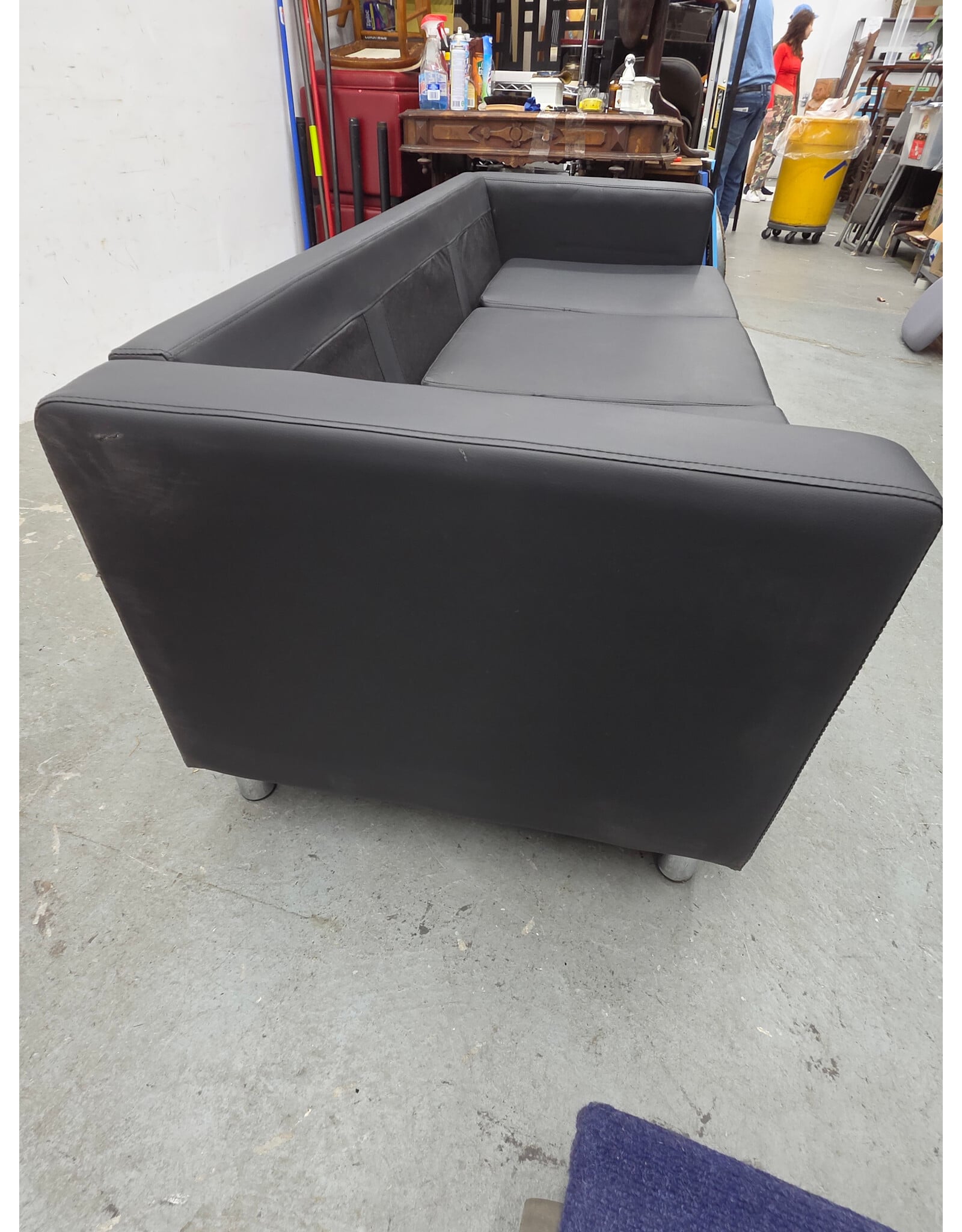 Desantiago Faux Leather Reception Sofa