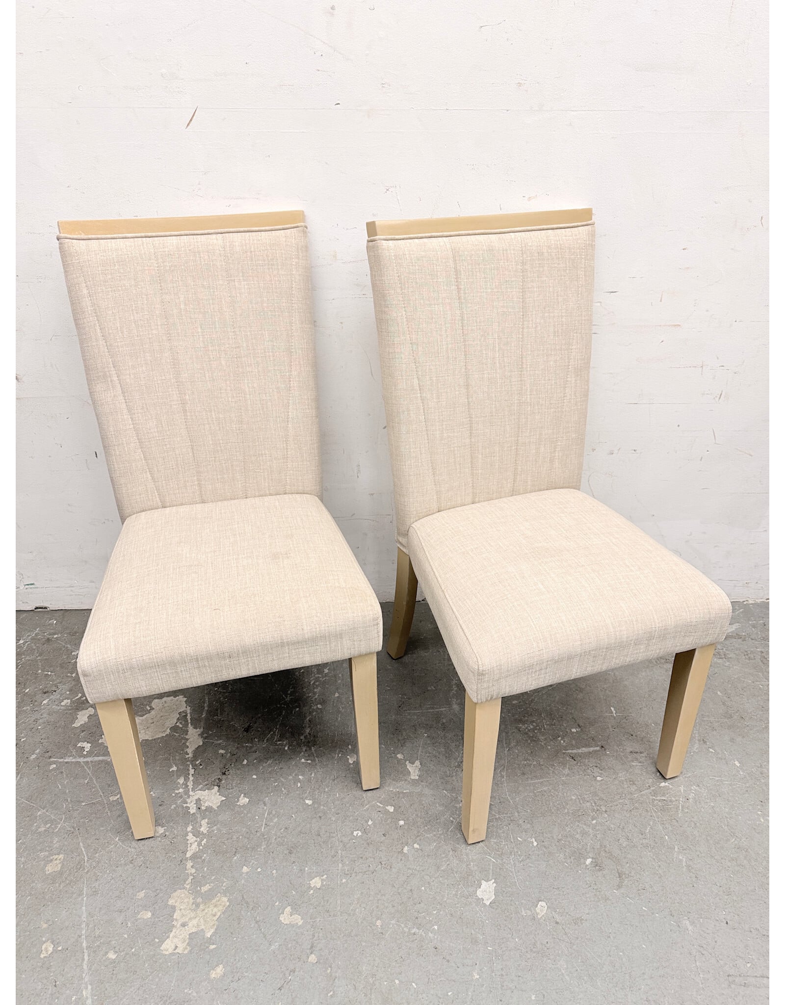 Modern Beige Upholstered Dining Chair