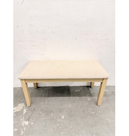 Contemporary Padded Seat Bench
