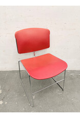 Vintage Stackable Red Office Chair by Max Stacker