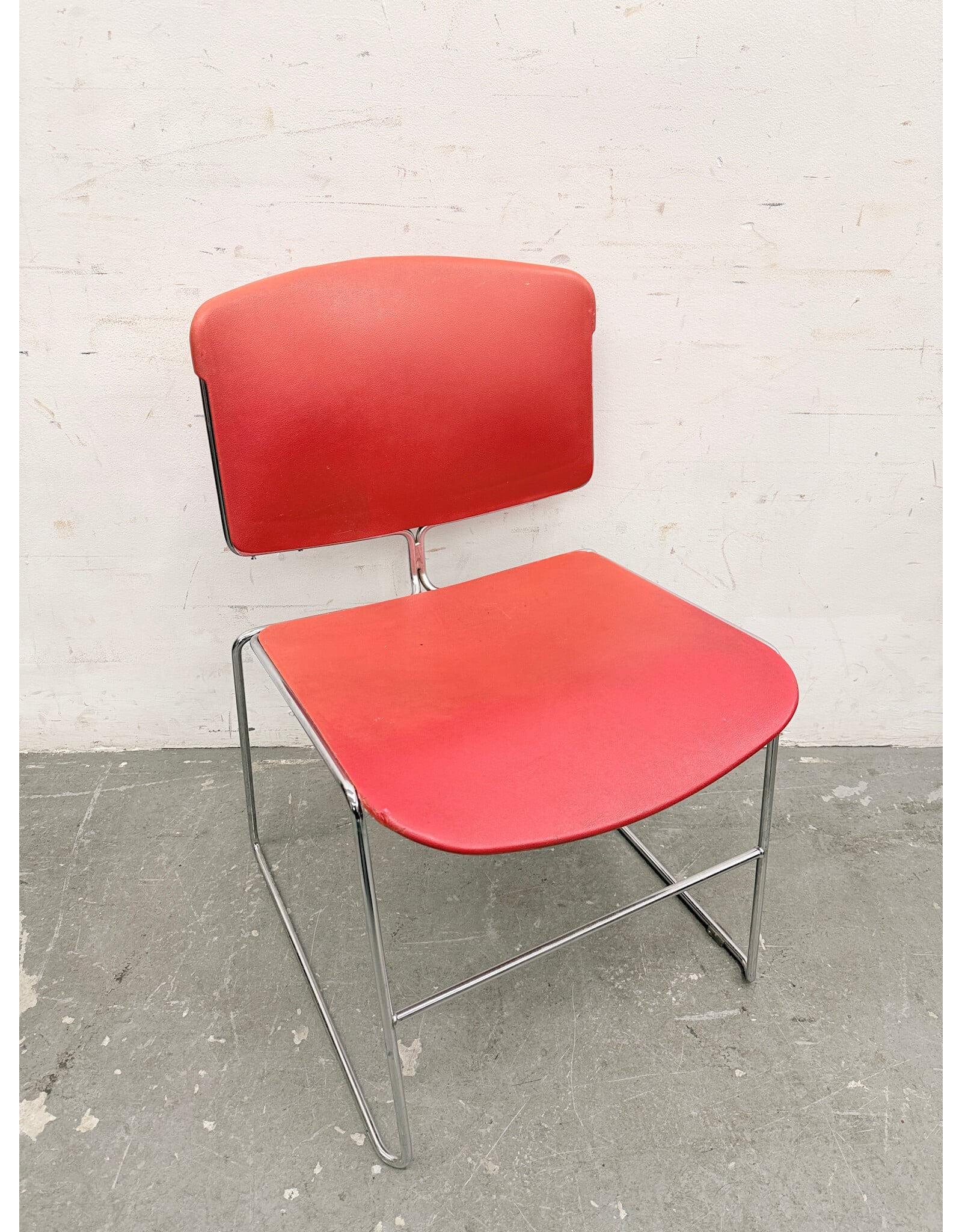 Vintage Stackable Red Office Chair by Max Stacker