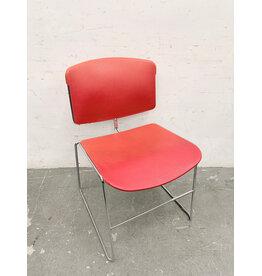 Vintage Stackable Red Office Chair by Max Stacker