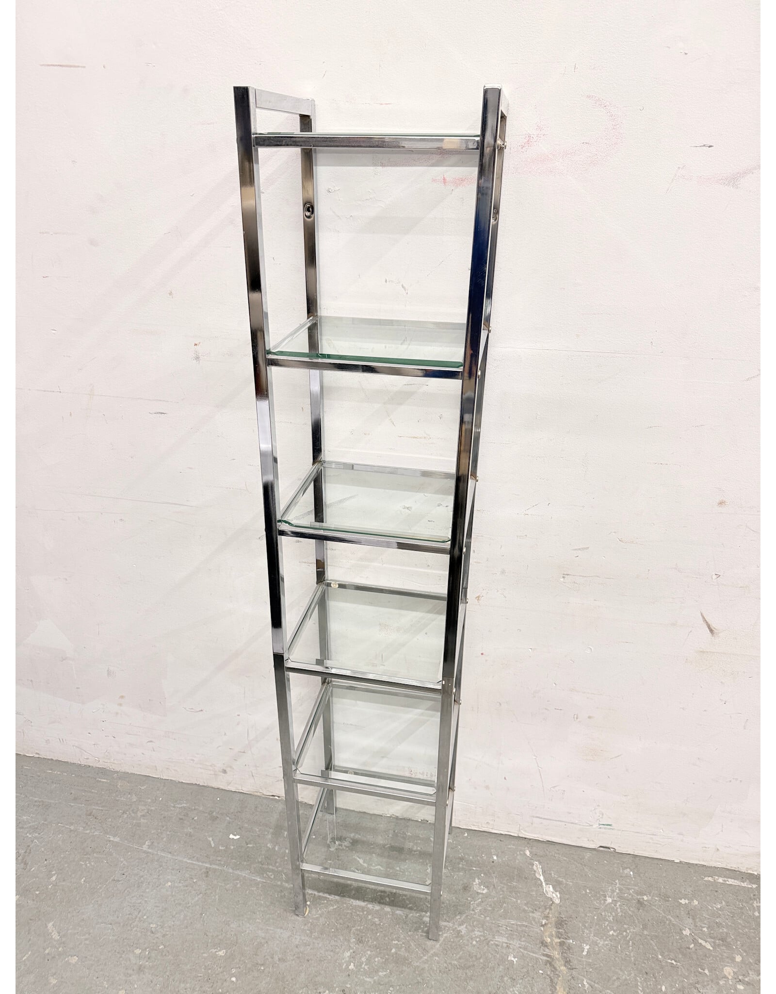 Tall Narrow 6-Tier Chrome Shelf