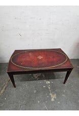 Vintage Black Lacquer and Gilt Chinoiserie Accent Game Table