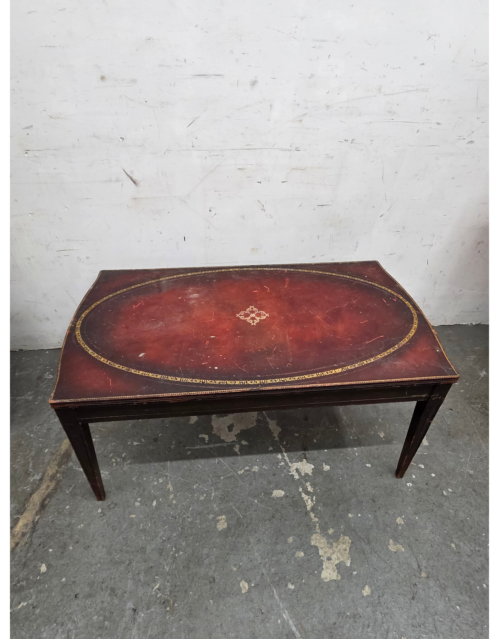 Vintage Black Lacquer and Gilt Chinoiserie Accent Game Table