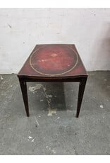 Vintage Black Lacquer and Gilt Chinoiserie Accent Game Table