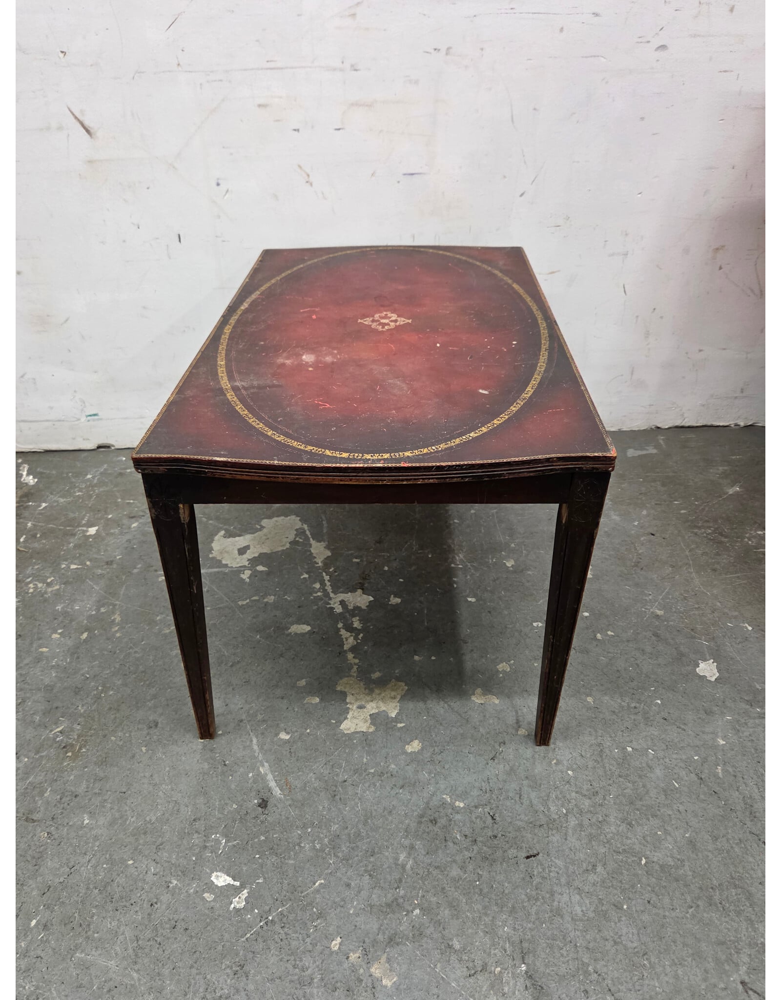 Vintage Black Lacquer and Gilt Chinoiserie Accent Game Table