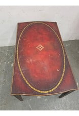 Vintage Black Lacquer and Gilt Chinoiserie Accent Game Table