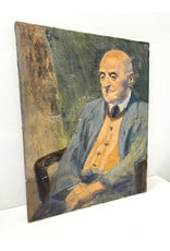 Portrait of a Man in A Suit on canvas
