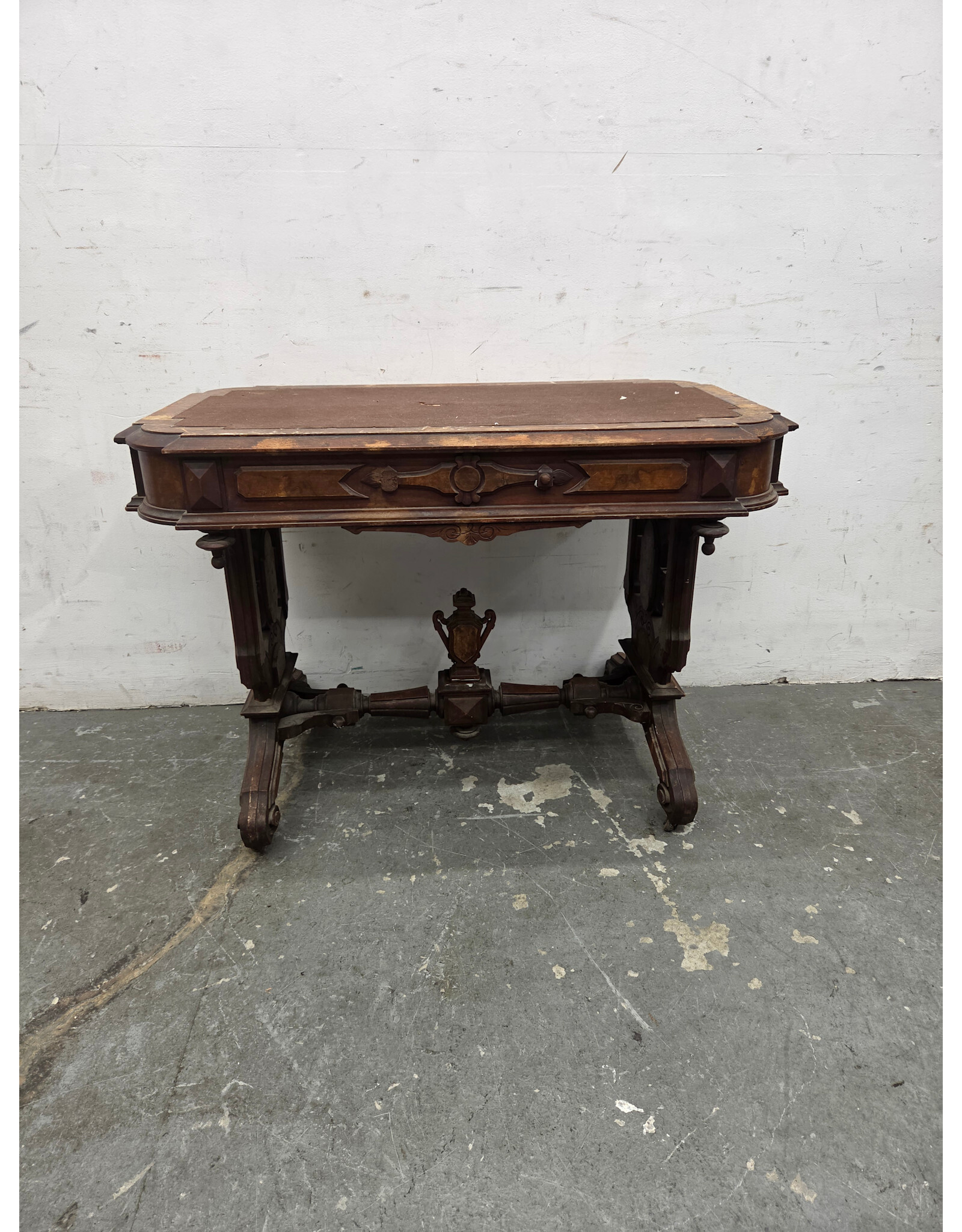 Victorian Renaissance Revival Library Desk