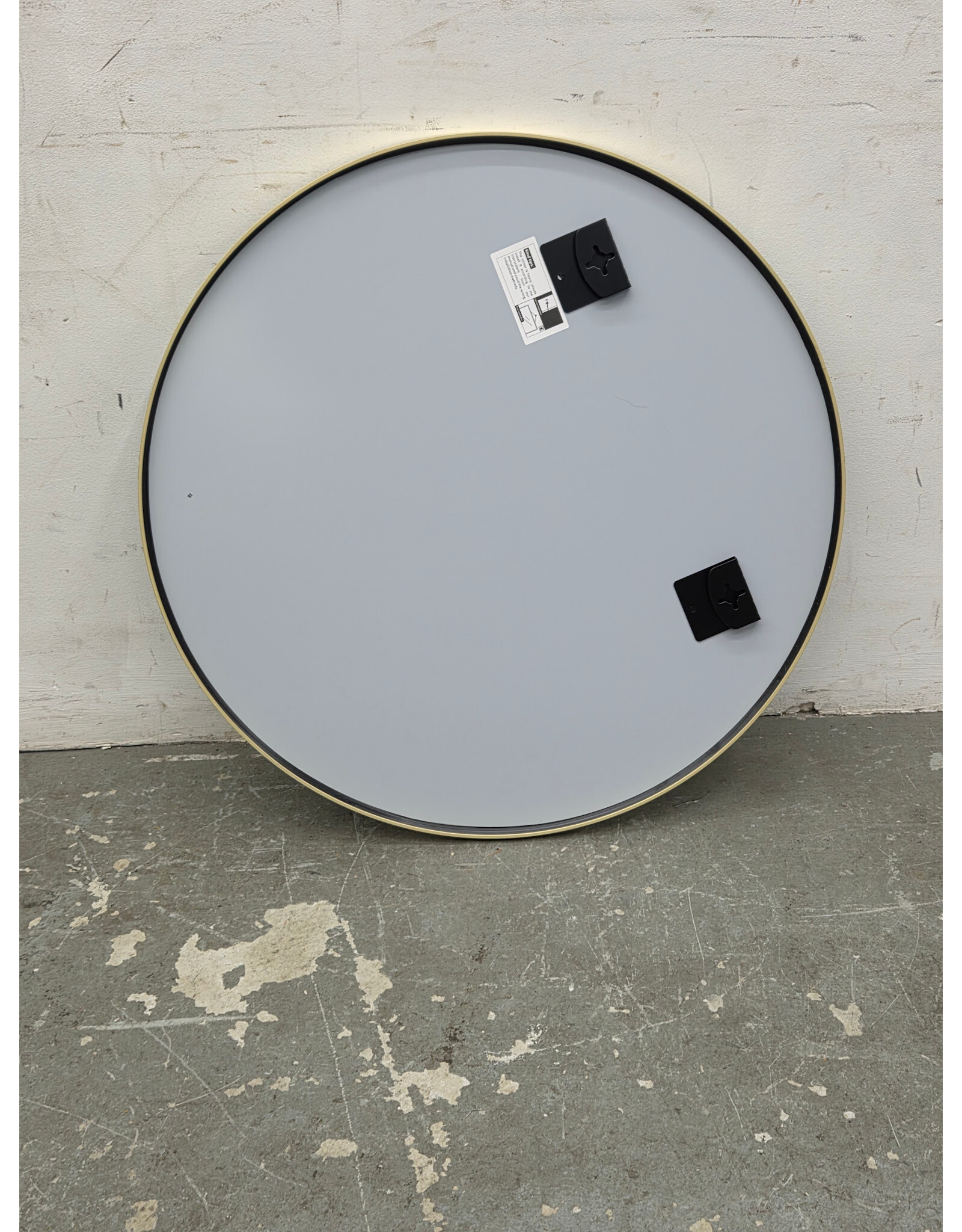 Round Wall Mirror with Gold Frame