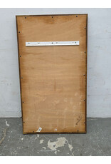 Rectangular Wall Mirror with Textured, Rope-Twist Frame