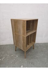 Oak Mid-Century Storage Cabinet with Solid Wood Legs
