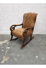 19th-Century Victorian-Style Scroll-Frame Rocking Chair