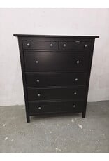 HEMNES 6-Drawer Black Dresser