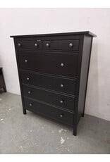 HEMNES 6-Drawer Black Dresser