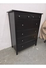 HEMNES 6-Drawer Black Dresser