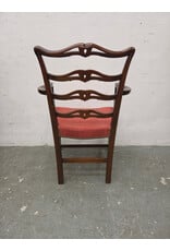 Antique George III-Style Mahogany Ribbon-Back Armchair