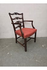 Antique George III-Style Mahogany Ribbon-Back Armchair