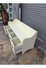 Boston Loft Furnishings Fletta Casual Antique White Storage Bench