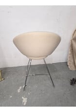Crescent Wire Upholstered Solid Back Side Chair