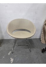 Crescent Wire Upholstered Solid Back Side Chair