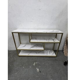 AT-VALY Console Table 4-Tier Storage Shelves