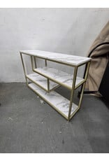AT-VALY Console Table 4-Tier Storage Shelves