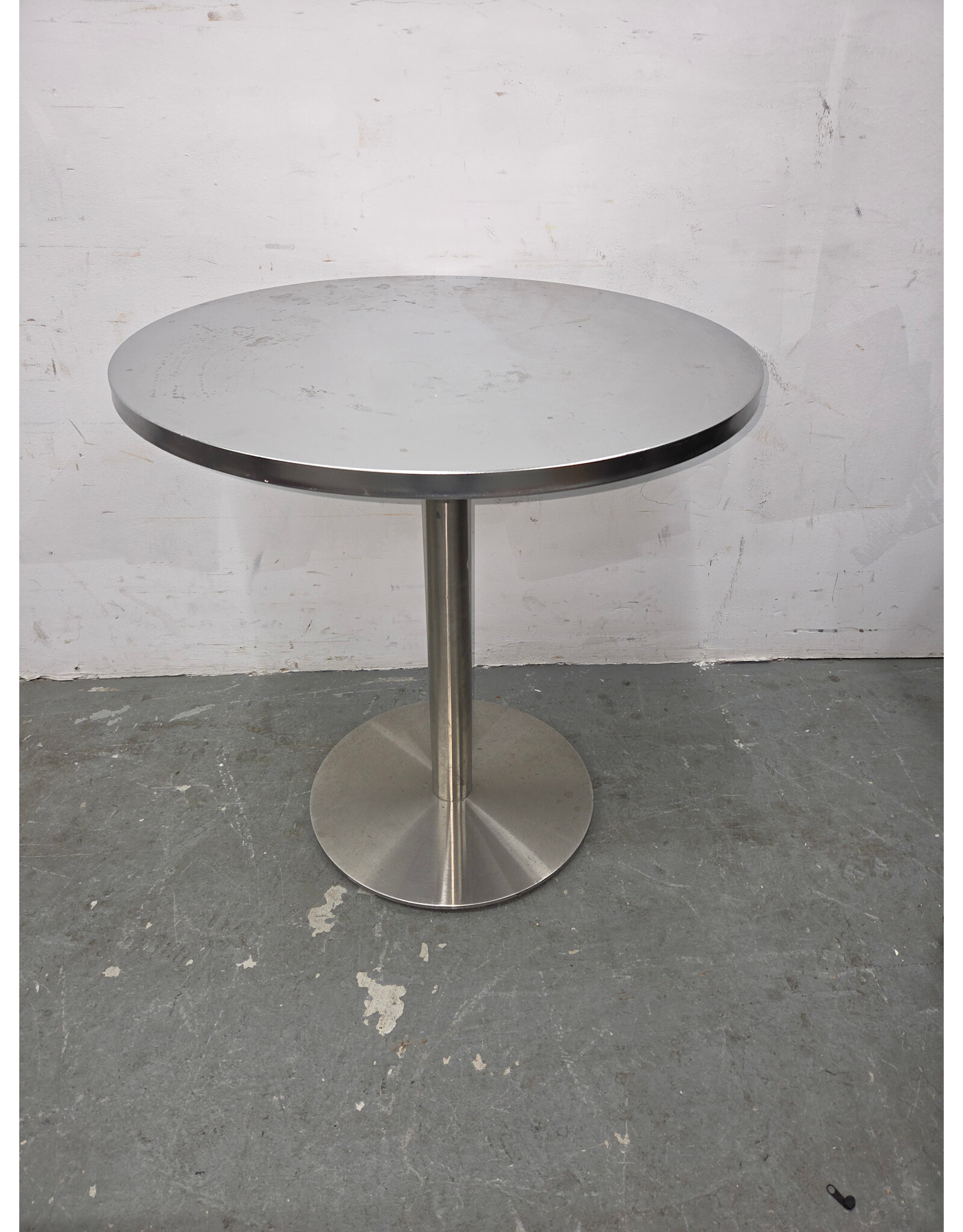 CB2 Watermark Stainless Steel Bistro Table