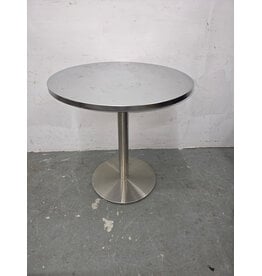 CB2 Watermark Stainless Steel Bistro Table