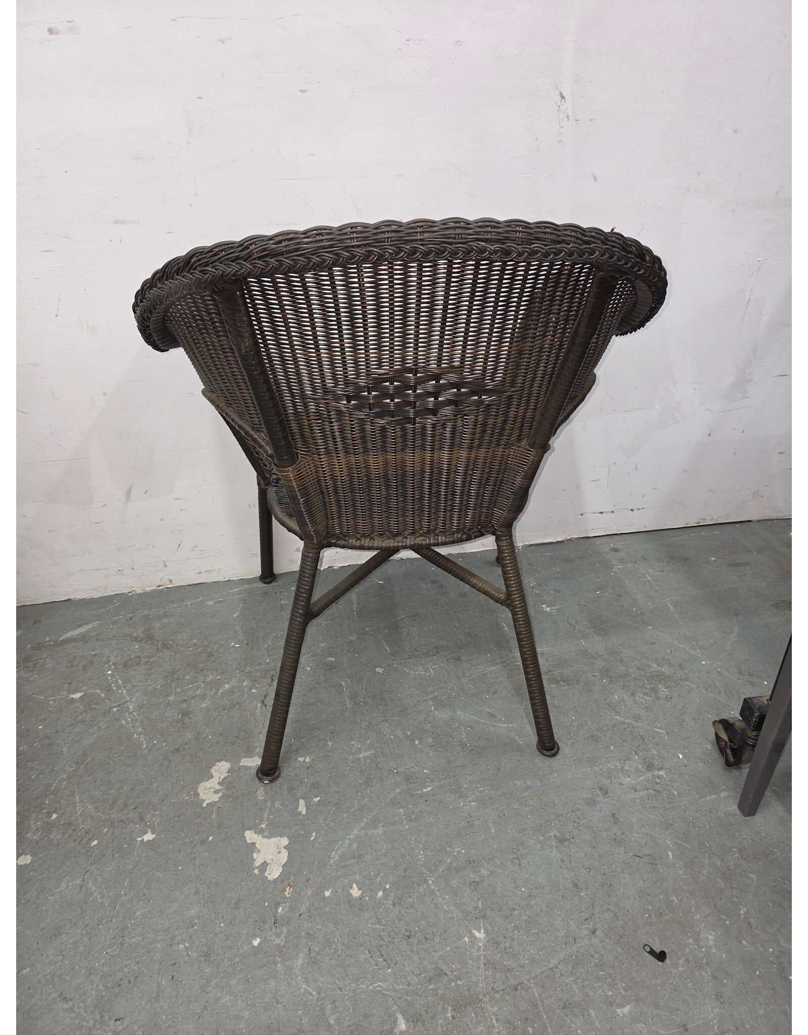 Dubbin Stacking Wicker Patio Outdoor Club Armchair