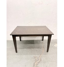 Modern Dark Brown Square Wooden Dining Table