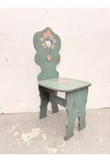 Antique-Style Hand Painted Wooden Side Chair