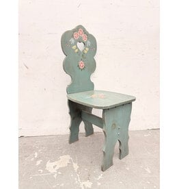 Antique-Style Hand Painted Wooden Side Chair