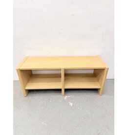 Torme White Oak Short Bookcase by Article