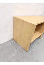 Torme White Oak Short Bookcase by Article