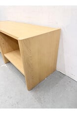 Torme White Oak Short Bookcase by Article