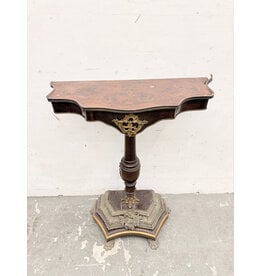 Antique Ormolu Mounted Continental Pedestal Console Table