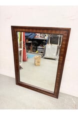 Rich Dark Wood Finish Rectangular Mirror